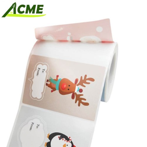 Wholesale Christmas holiday cartoon can message gift stickers sticker sticker paper