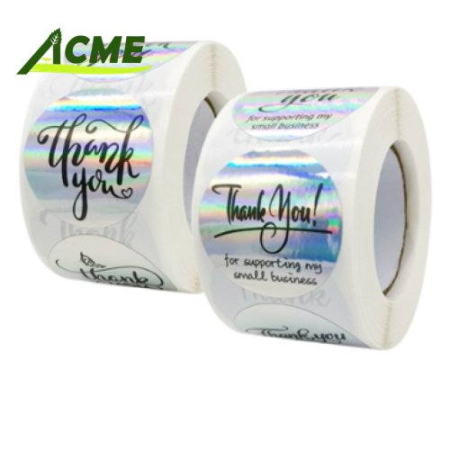  Wholesale plain face laser paper printing color-changing adhesive label seal