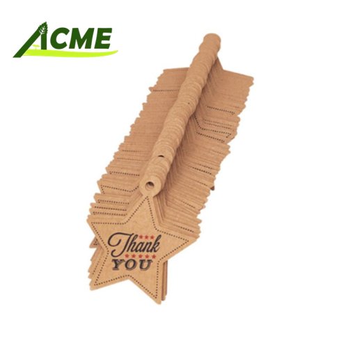 Wholesale high quality vintage kraft paper cake gift box decorative packaging small hanging cards hanging tags