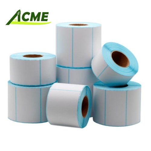 ACME596 Plain surface laser paper printing can change color Thank you Thakyou sticker coated paper adhesive label seal