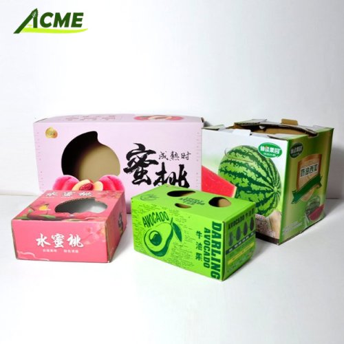 Custom Super Hard Fruit Tomato Packing cardboard boxes packaging for fruits and vegetables boxes