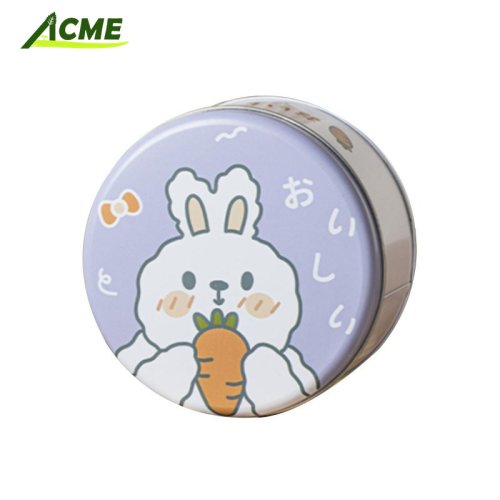 A114 Metal Children Cookies Candy Pink Tin Jewelry Boxes Custom Printed Tin Box