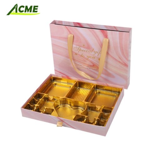  Rectangular gift box Christmas chocolate box gift box with hand gift box empty box