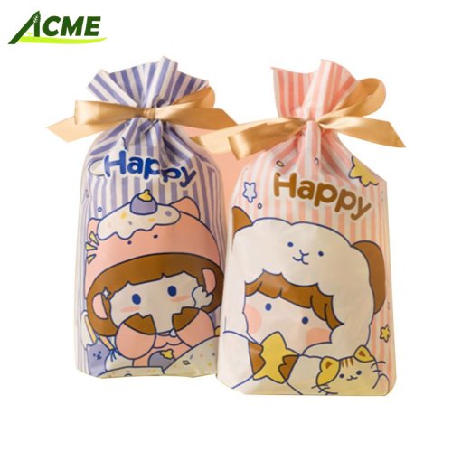 Wholesale New Christmas Gift Drawstring Bag Candy Baking Bag Cute Gift Wrap Drawstring Pocket