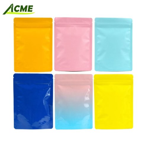 A108 Wholesales All Kinds Of Colors High Quality Matte Finish Stand Up Zipper Bags For Packing Tea