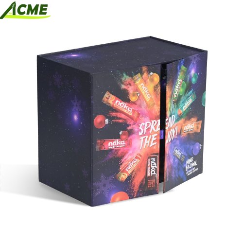 Wholesale Custom Printed Cardboard Magnetic Christmas Beauty Advent Calendar Set Manufacture's Custom Paper Boxes