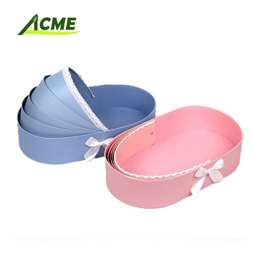 Wholesale customization high quality customization  material, logo color size flower basket flower box for packaging fresh flowers