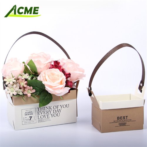 Flower Packaging Paper Boxes Elegant Flower Bag Design for Stylish Display of Your Products