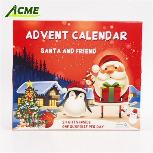 Customized Advent Calendar Makeup Blind Box Christmas Countdown Cardboard Gift Box for Perfume Jewelry Packaging